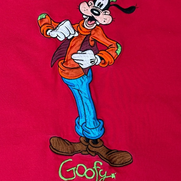 Vintage Goofy - Full Body Embroidery Patch- XL - Red Shirt - The Disney Store - Picture 2 of 8